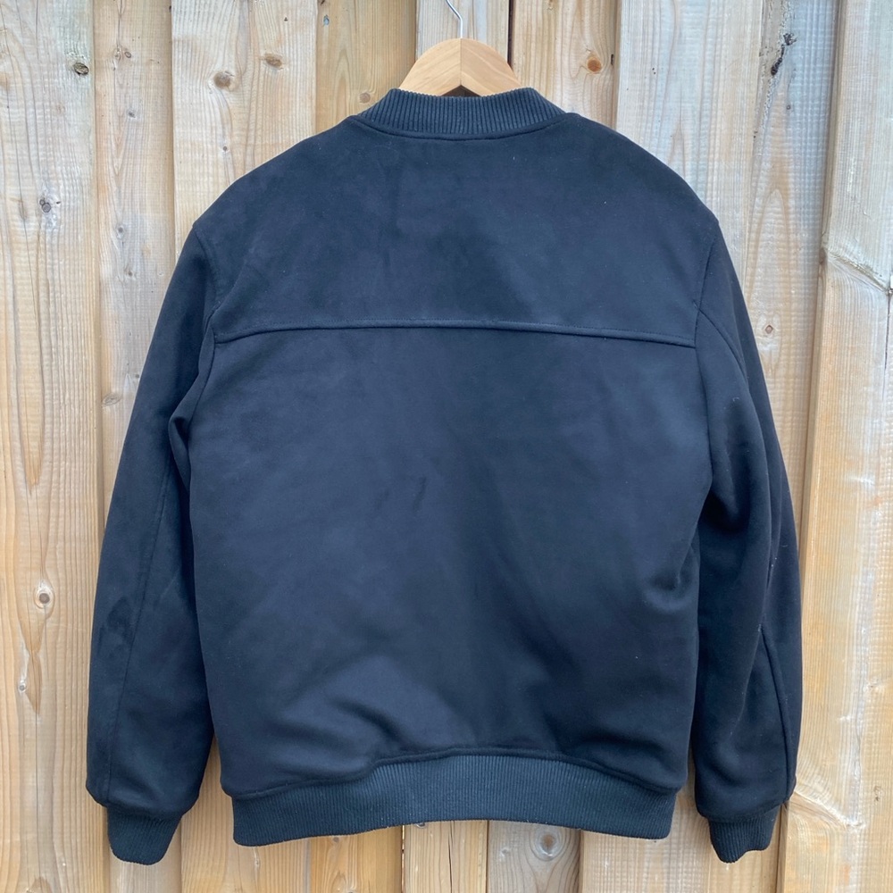 Faux suede black  jacket - Picture 7 of 7